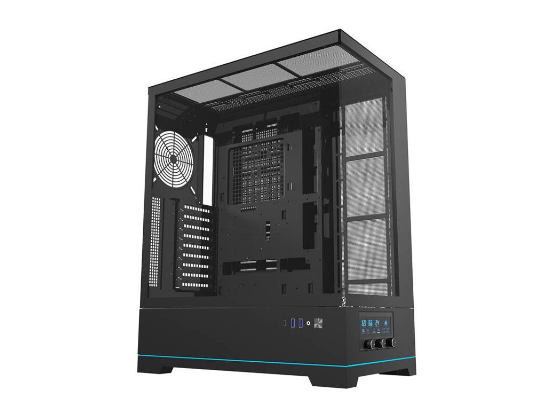 Gabinete para computador Darkflash DY451 sem ventoinhas (preto)