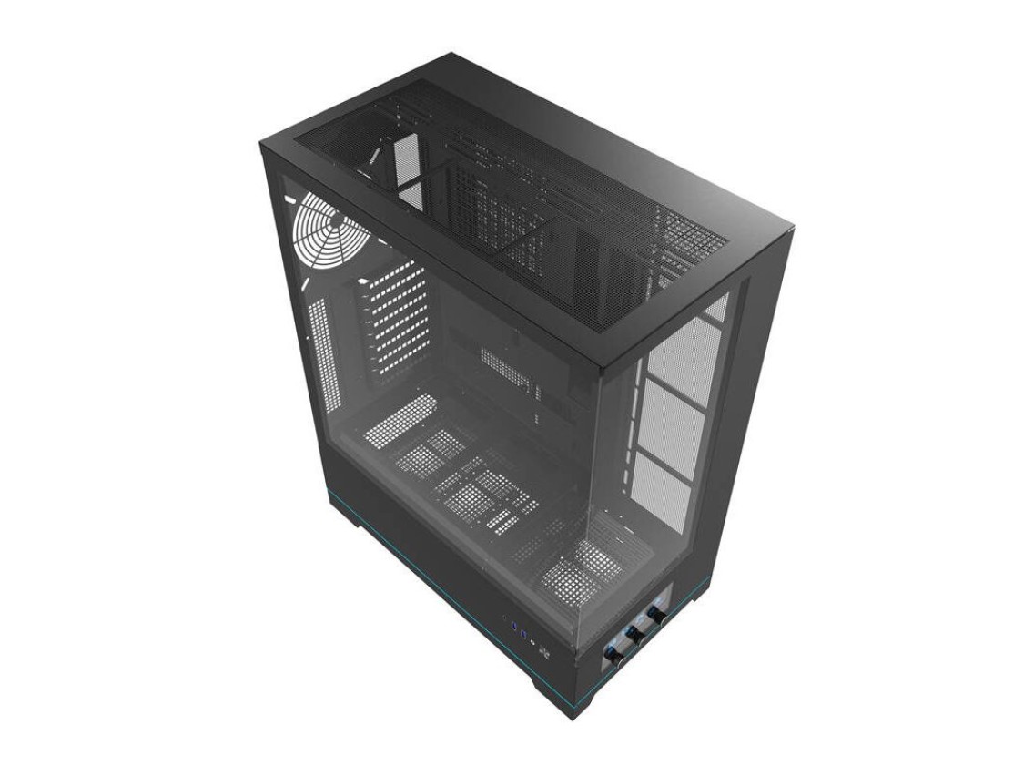 Gabinete para computador Darkflash DY451 sem ventoinhas (preto)