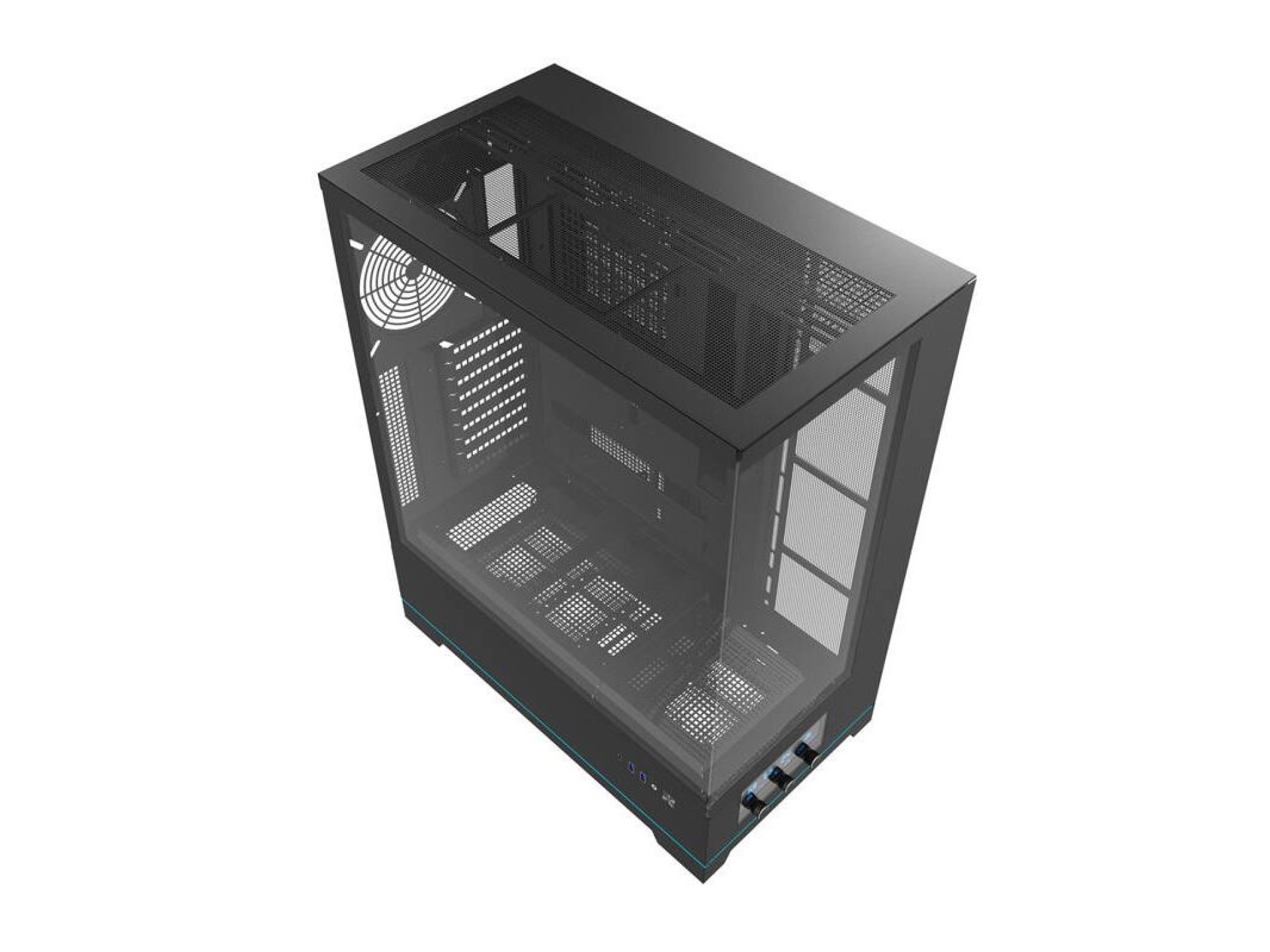 Gabinete para computador Darkflash DY451 sem ventoinhas (preto)
