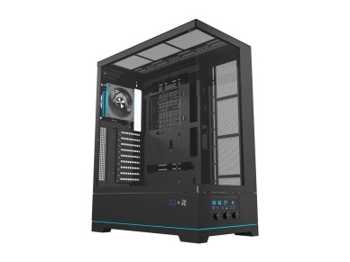 Gabinete para computador Darkflash DY451L PRO (preto) + 1 ventoinha