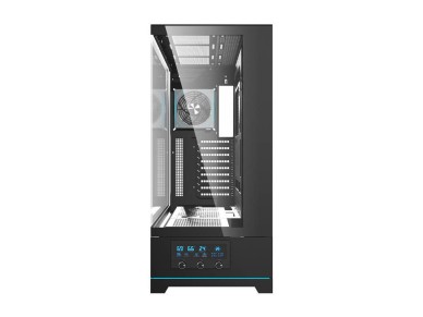 Gabinete para computador Darkflash DY451L PRO (preto) + 1 ventoinha