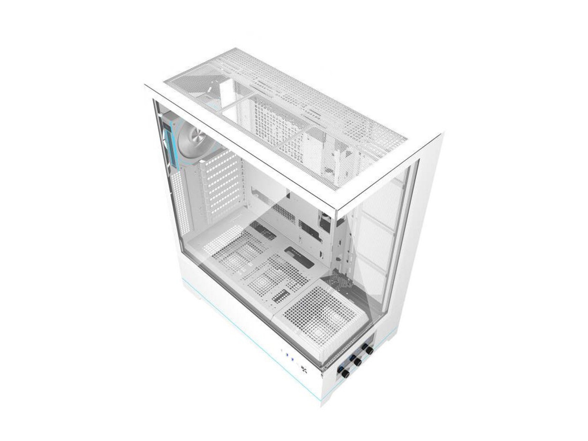 Gabinete para computador Darkflash DY451L PRO (branco) + 1 ventoinha