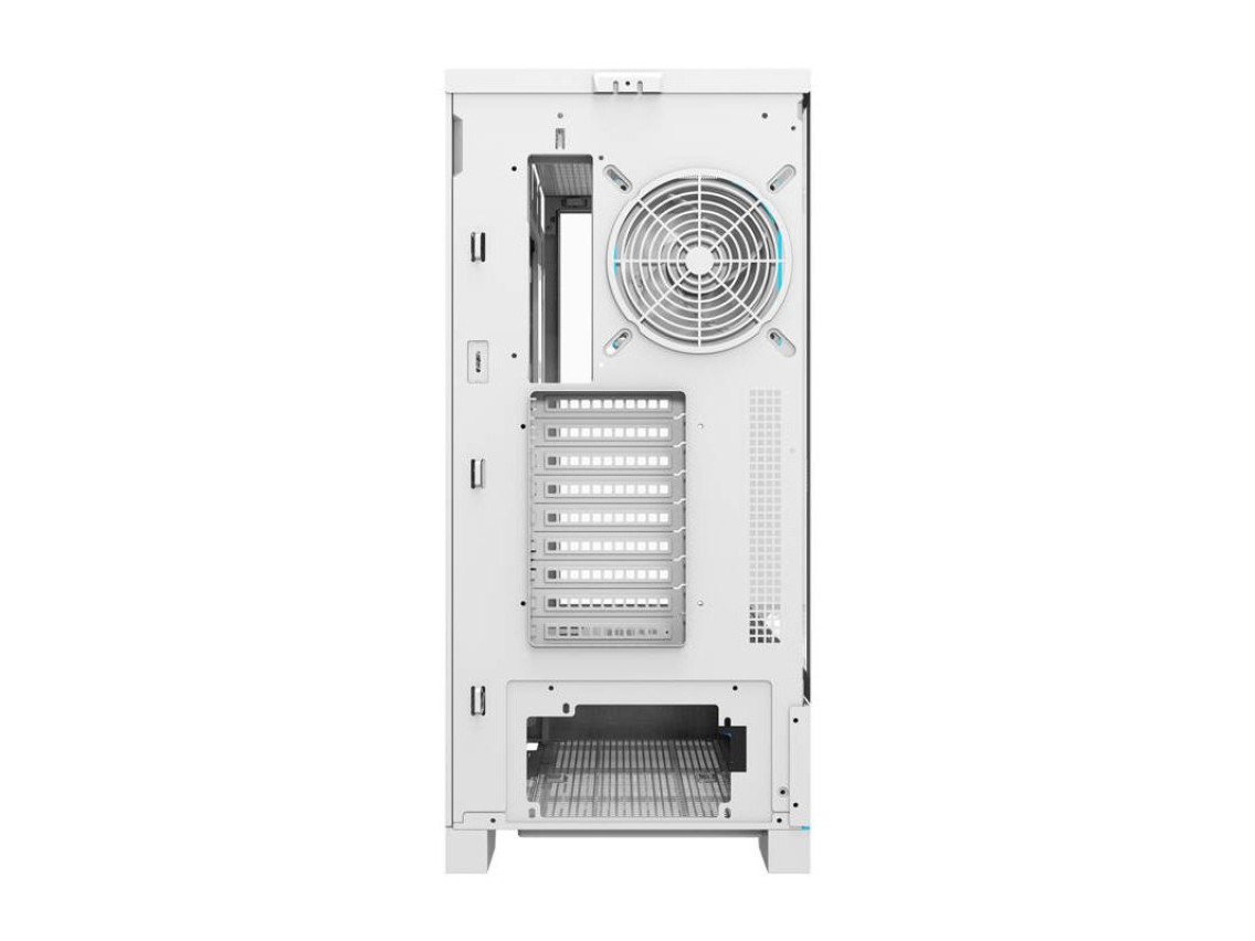 Gabinete para computador Darkflash DY451L PRO (branco) + 1 ventoinha