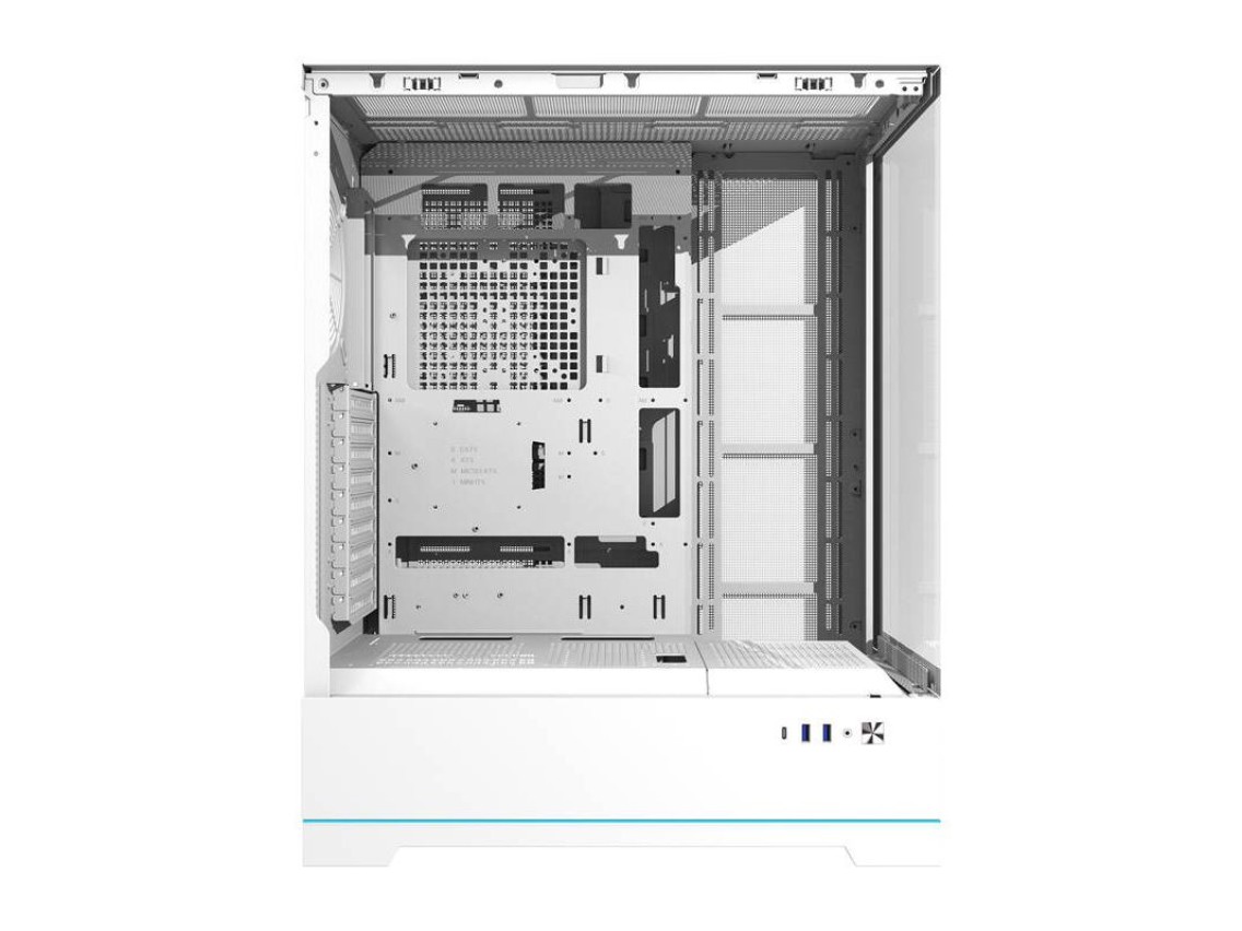 Gabinete para computador Darkflash DY451L sem ventoinhas (branco)