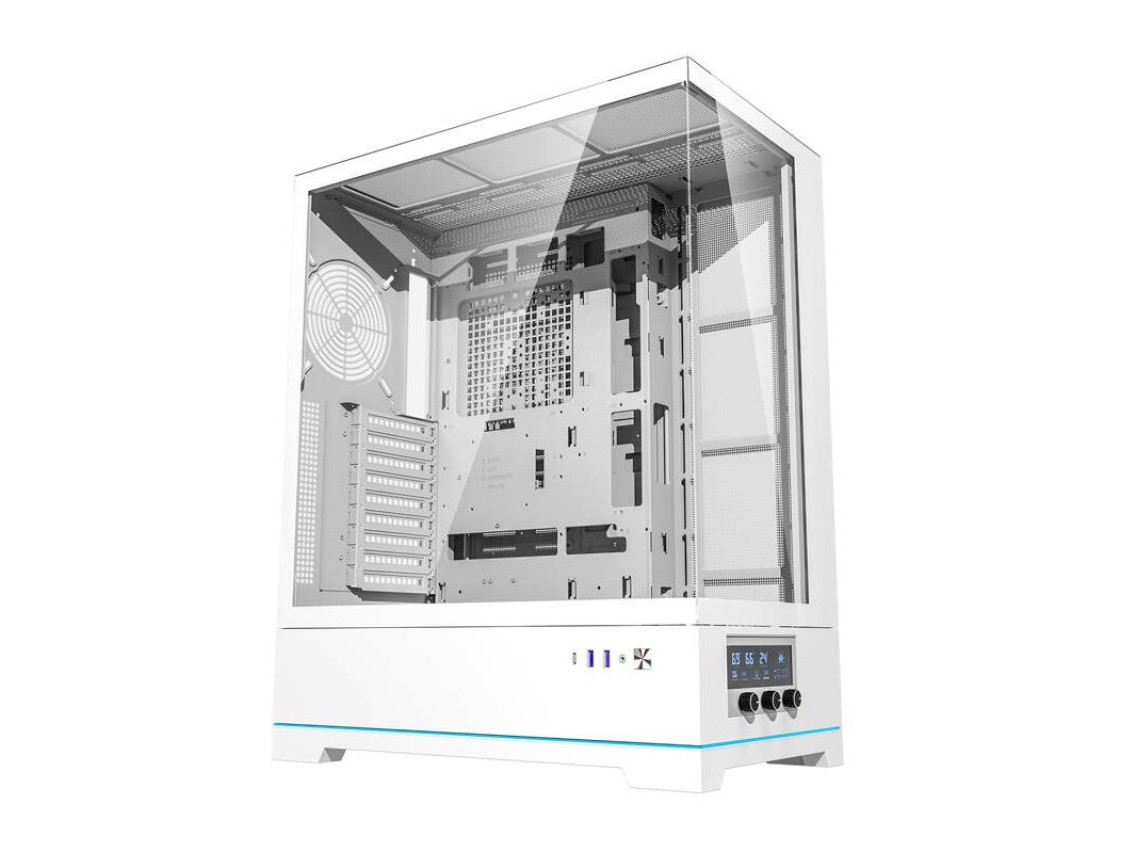 Gabinete para computador Darkflash DY451L sem ventoinhas (branco)
