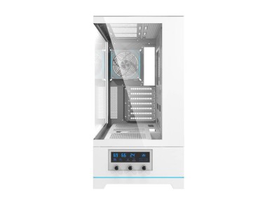 Gabinete para computador Darkflash DY451 PRO (branco) + 1 ventoinha