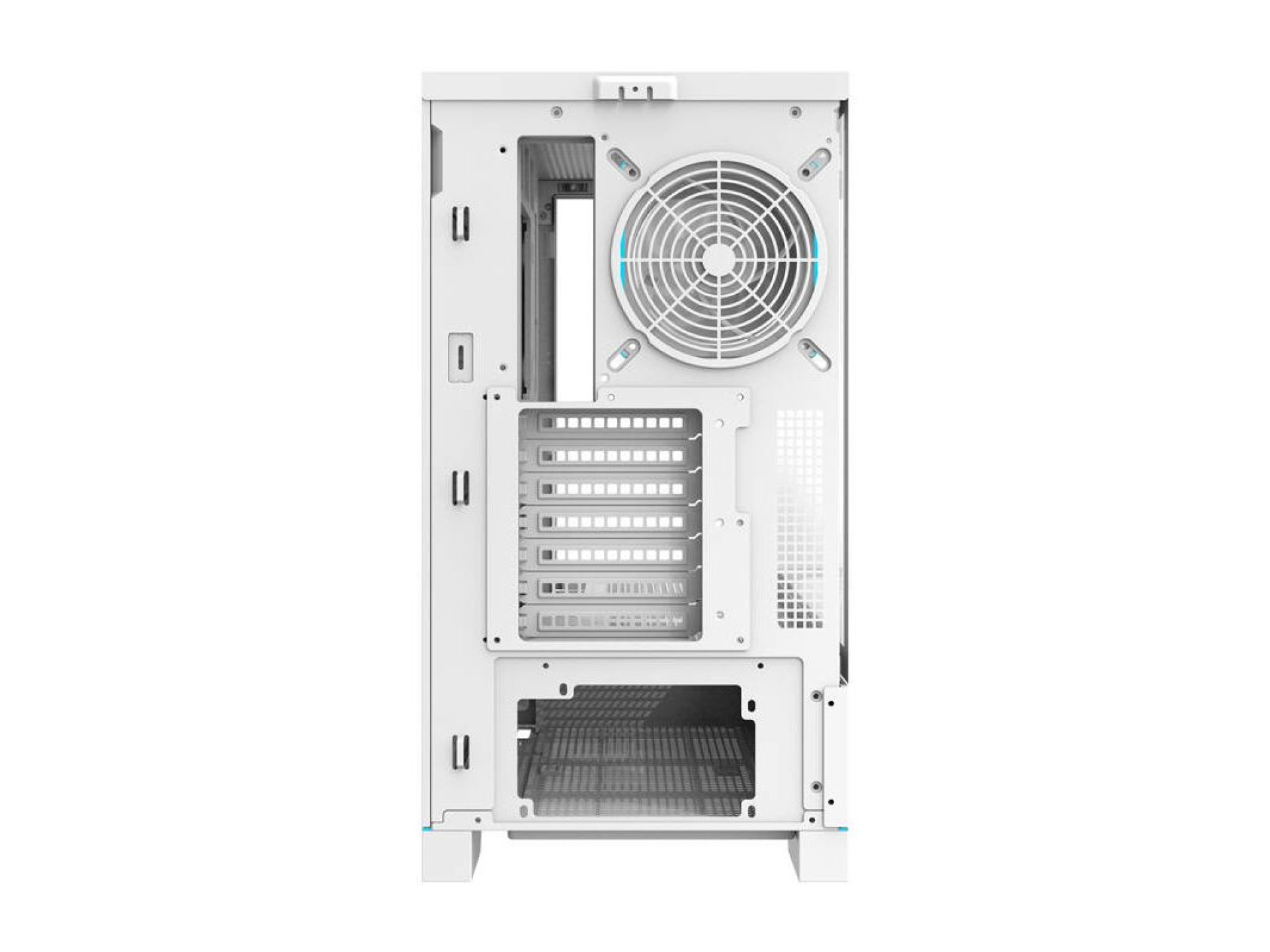 Gabinete para computador Darkflash DY451 PRO (branco) + 1 ventoinha