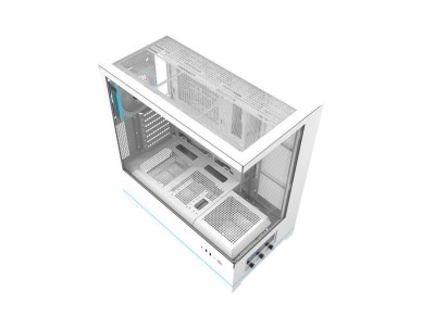Gabinete para computador Darkflash DY451 PRO (branco) + 1 ventoinha