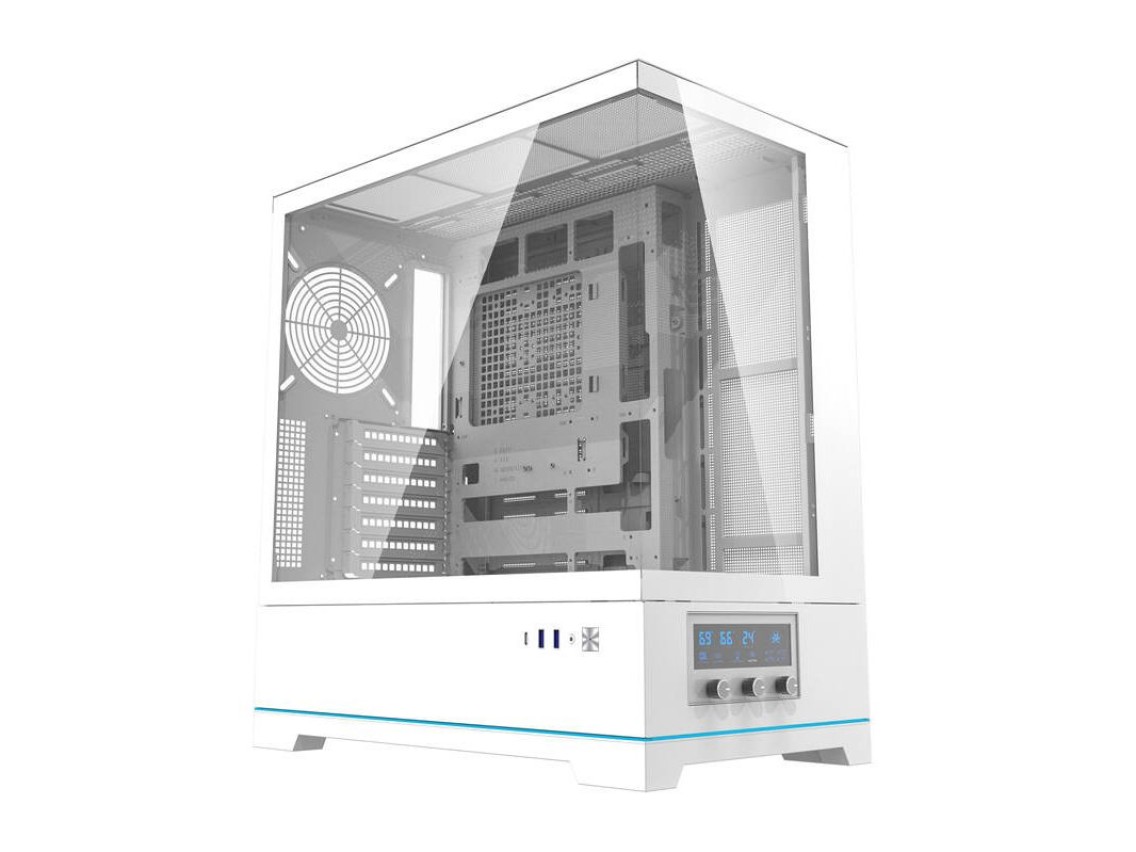Gabinete para computador Darkflash DY451 sem ventoinhas (branco)