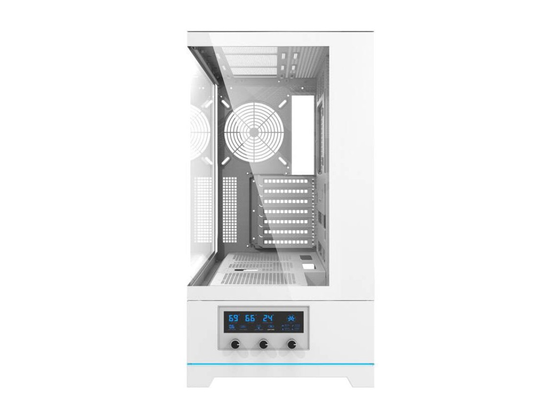 Gabinete para computador Darkflash DY451 sem ventoinhas (branco)