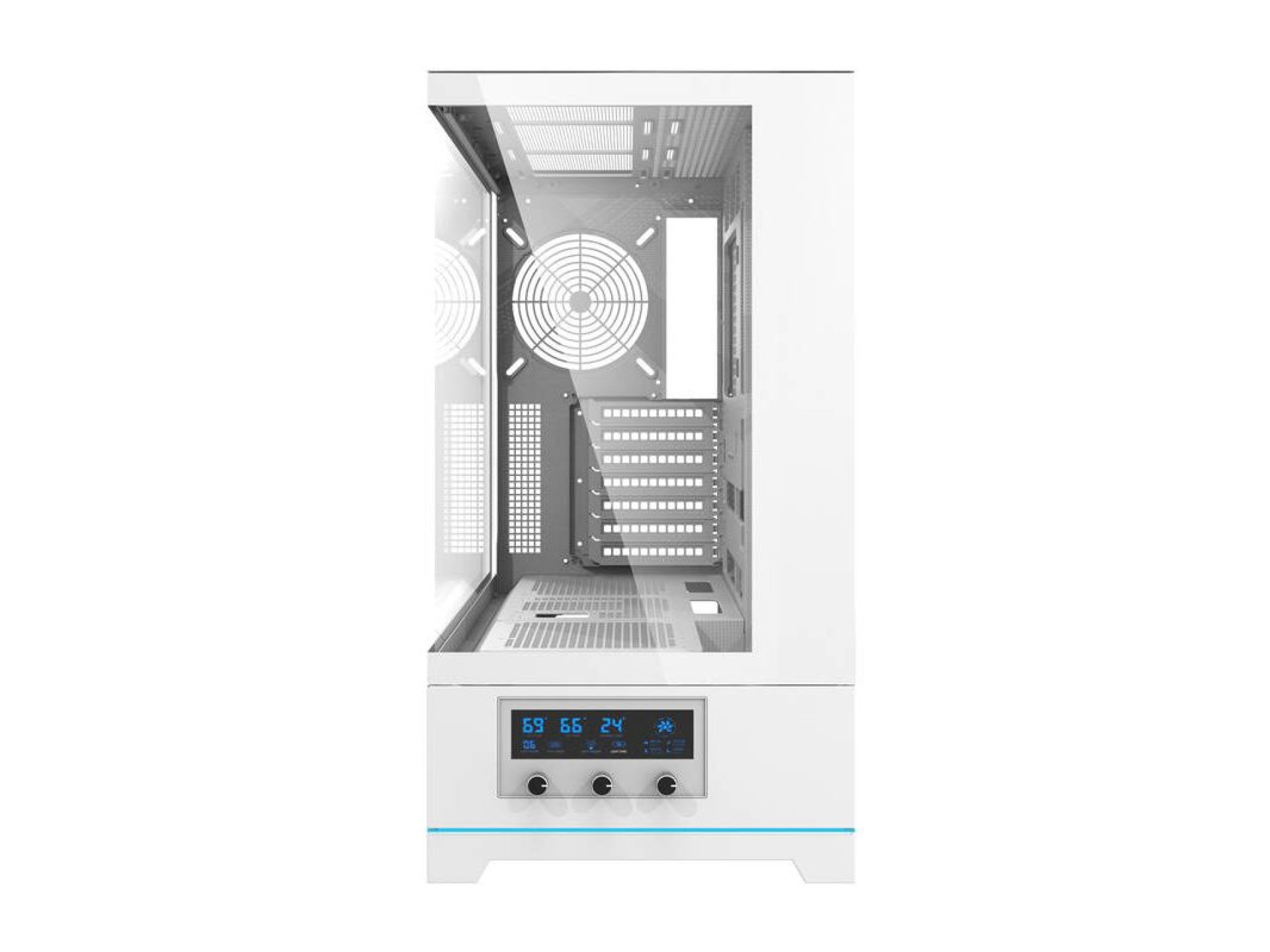 Gabinete para computador Darkflash DY451 sem ventoinhas (branco)