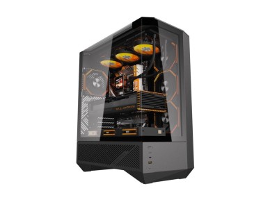 Gabinete Darkflash DY460 (Preto) + 4 ventoinhas ARGB