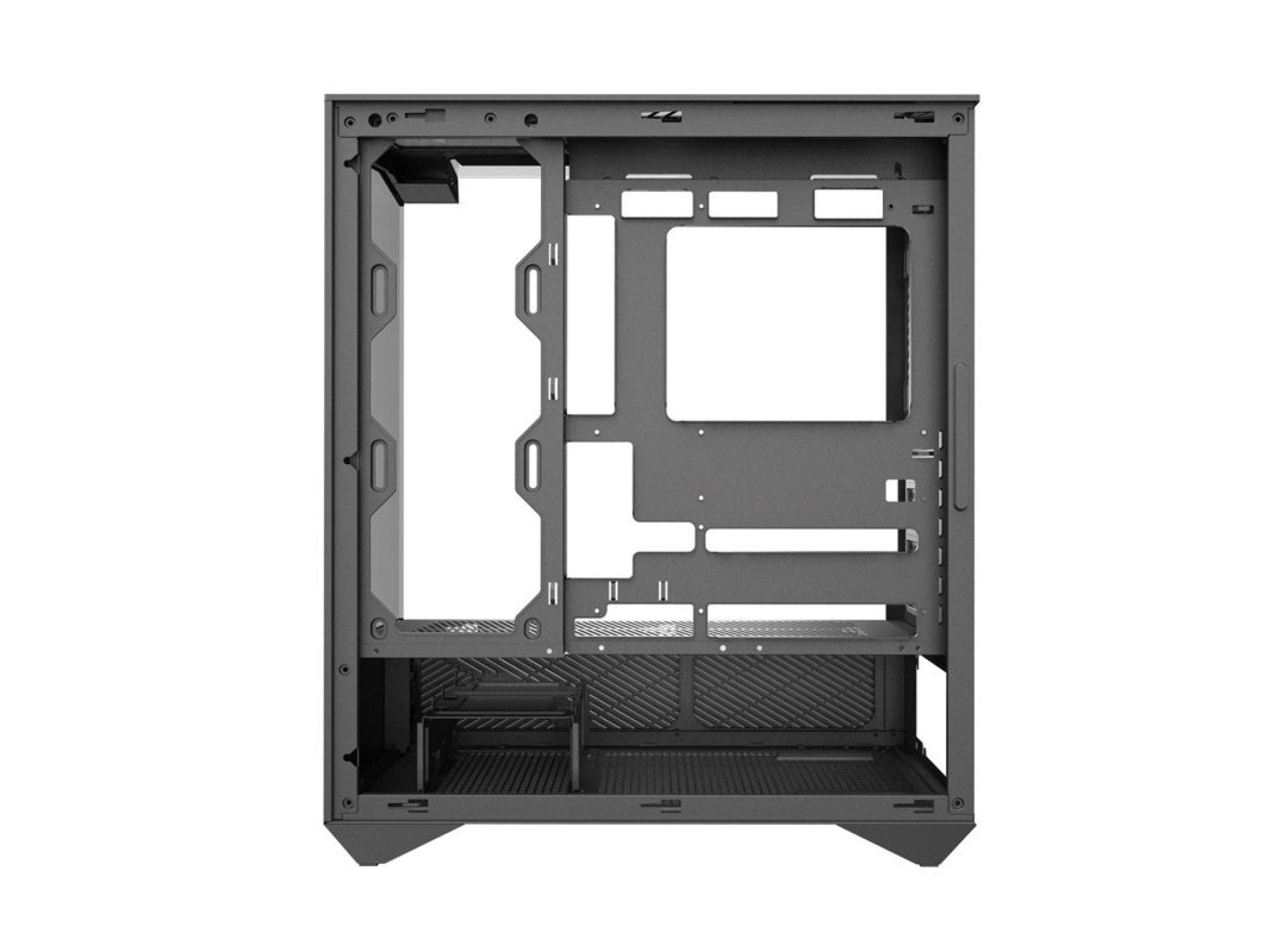 Gabinete Darkflash DY460 (Preto) + 4 ventoinhas ARGB