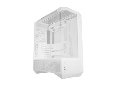 Caja de ordenador Darkflash DY460 (Blanca) + 4 ventiladores ARGB
