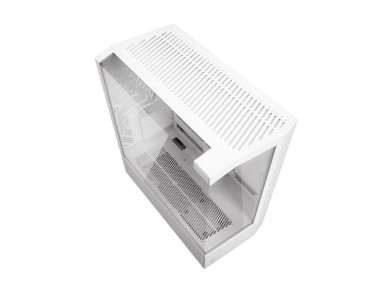 Caja de ordenador Darkflash DY460 (Blanca) + 4 ventiladores ARGB