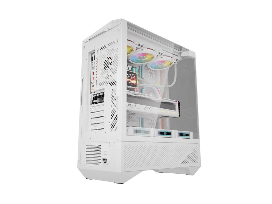 Gabinete Darkflash DY460 (Branco) + 4 ventoinhas ARGB