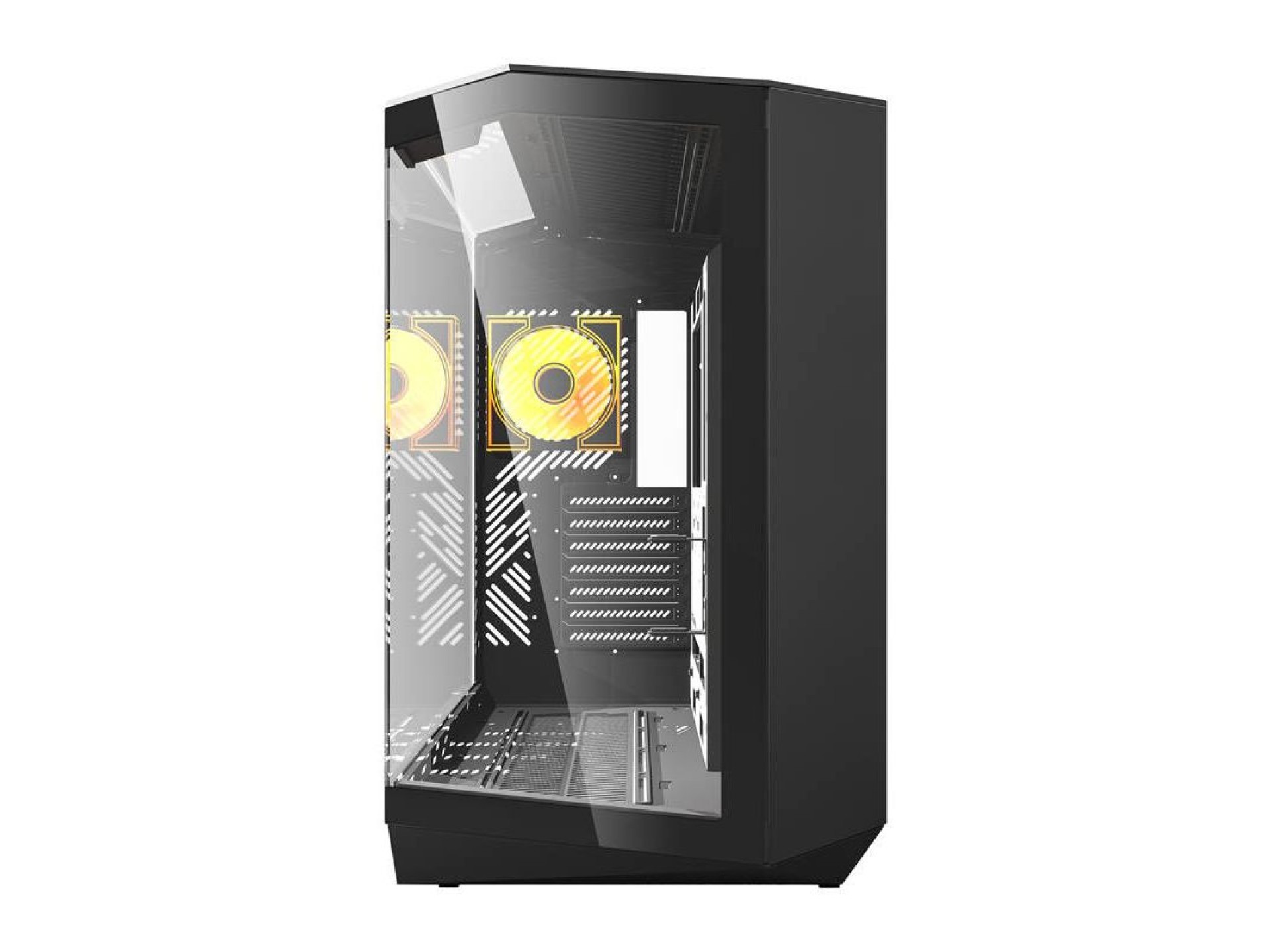 Darkflash DY470 computer case (black) + 4 fans