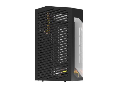 Gabinete para computador Darkflash DY470 (preto) + 4 ventoinhas