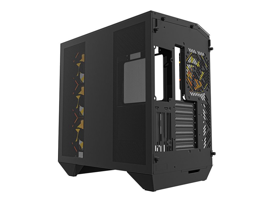 Darkflash DY470 computer case (black) + 4 fans + GPU bracket