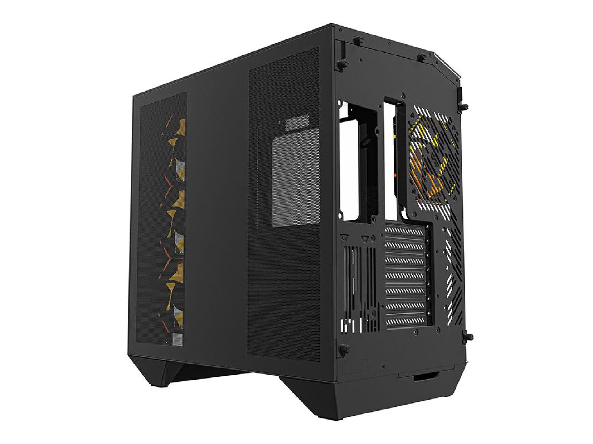 Darkflash DY470 computer case (black) + 4 fans + GPU bracket