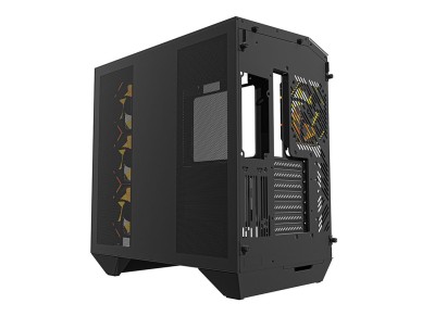 Gabinete Darkflash DY470 (preto) + 4 ventoinhas + suporte para placa de v�deo