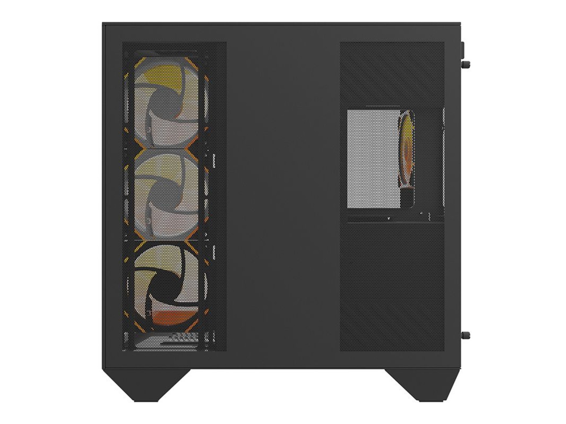 Darkflash DY470 computer case (black) + 4 fans + GPU bracket