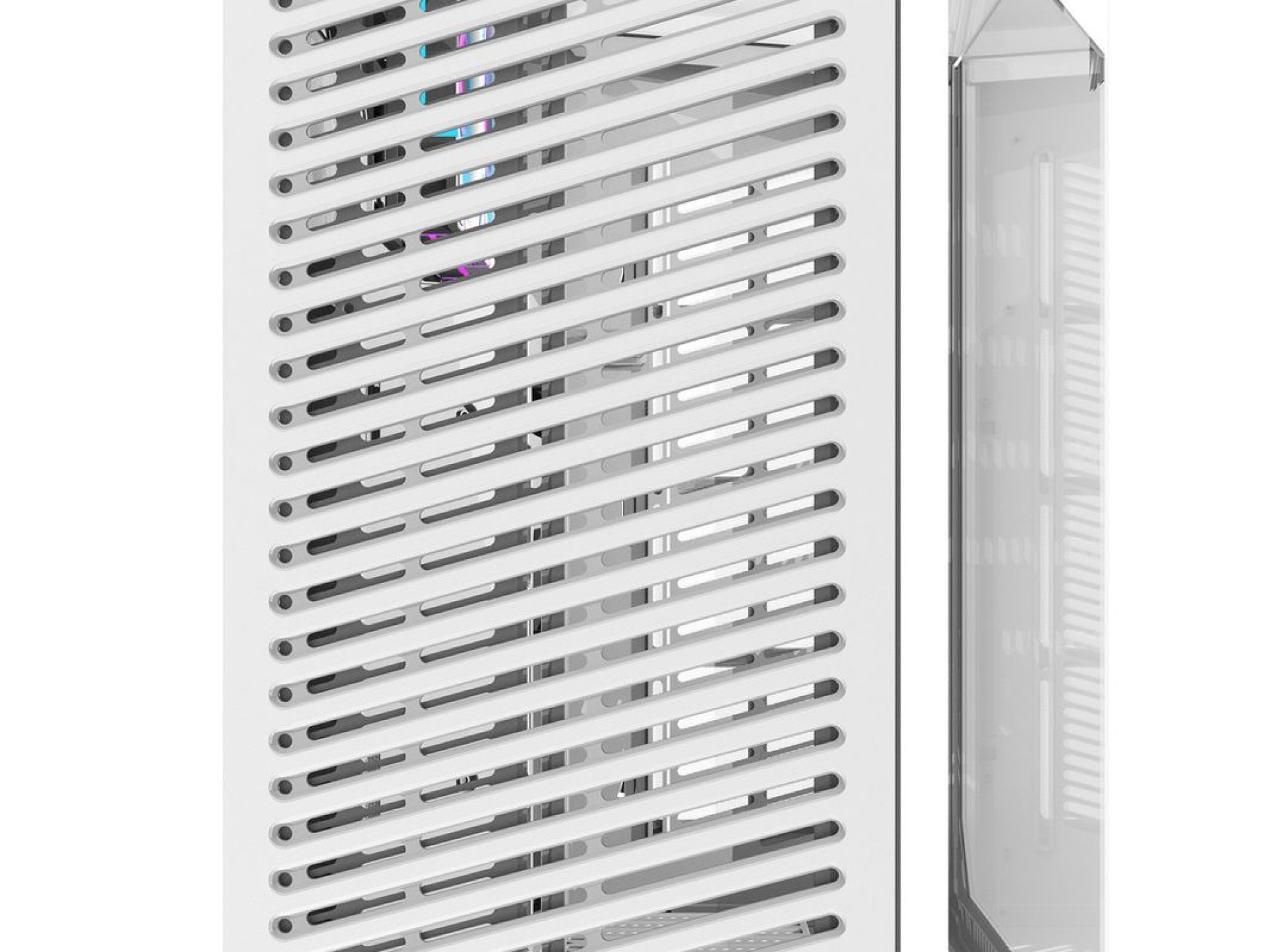 Darkflash DY470 computer case (white) + 4 fans + GPU bracket