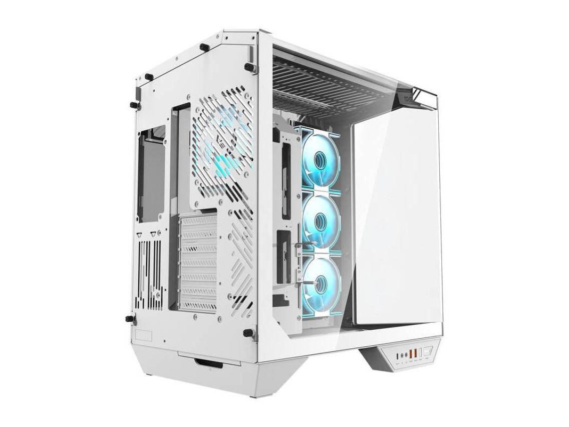 Gabinete para computador Darkflash DY470 (branco) + 4 ventoinhas