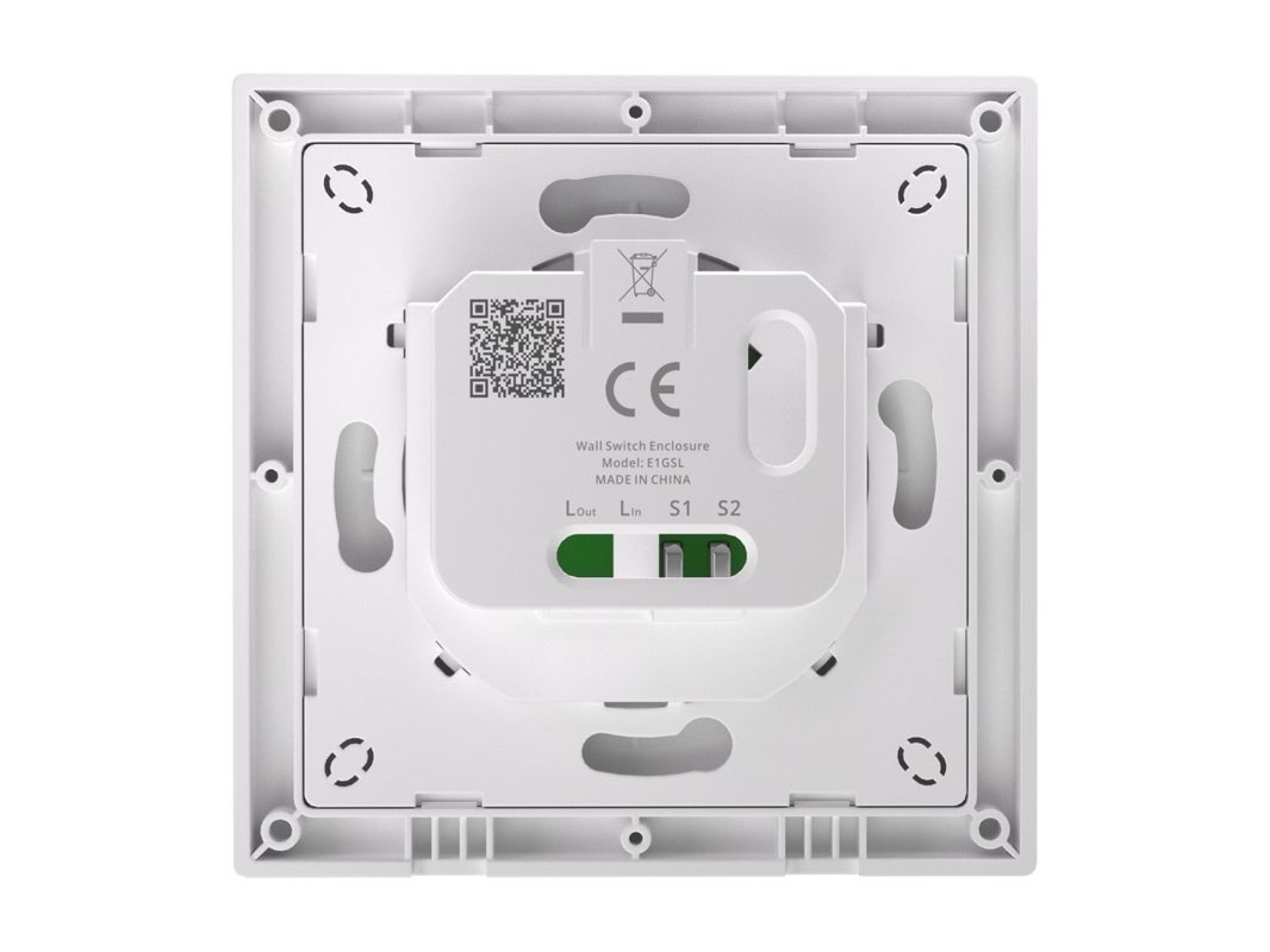 Carcasa para interruptor de pared SONOFF E1GSL (sin N)