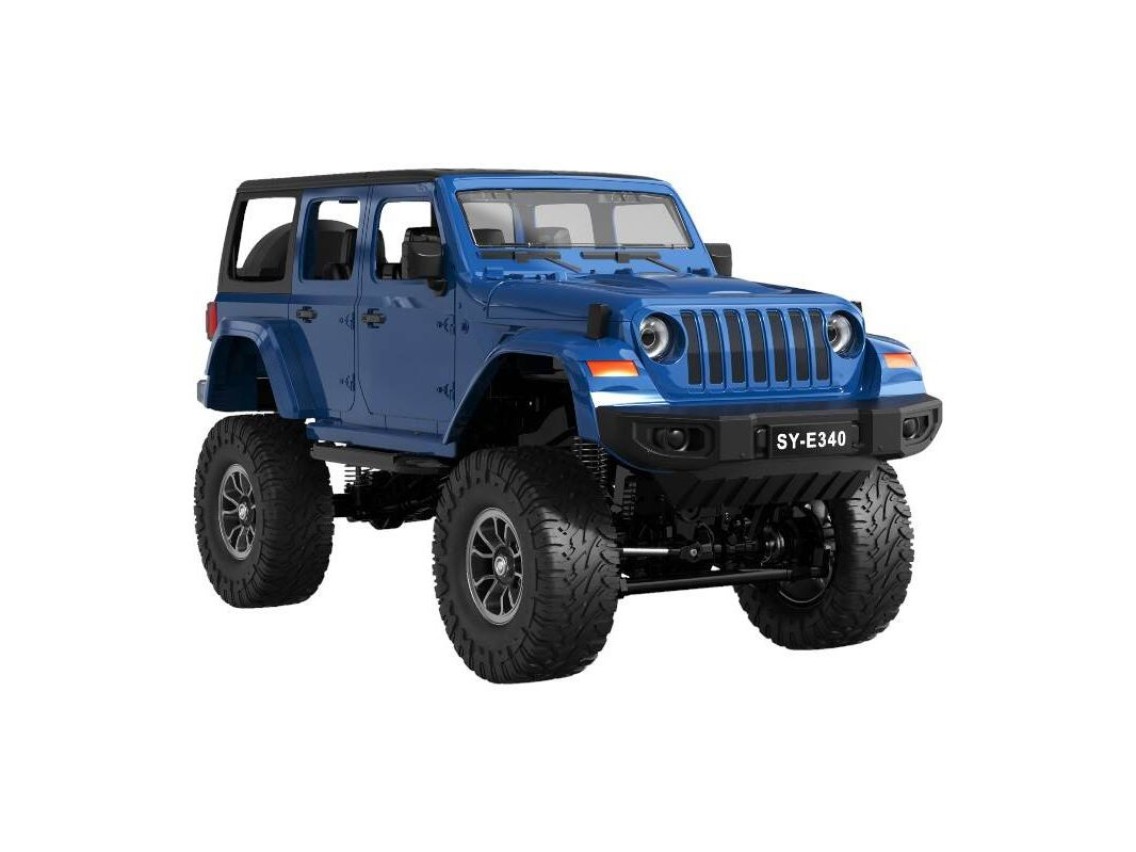 RC remote control car 1:14 Double Eagle (blue) Jeep Crawler Pro E340-003