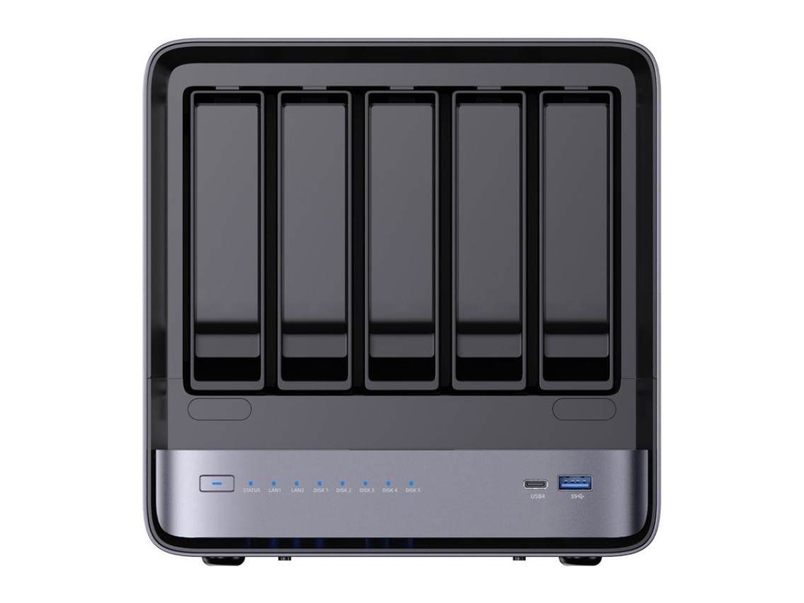 MINI-PC Minis Forum NAS N5 AMD Ryzen 7 H255, 16GB+128GB de armazenamento para o sistema operacional