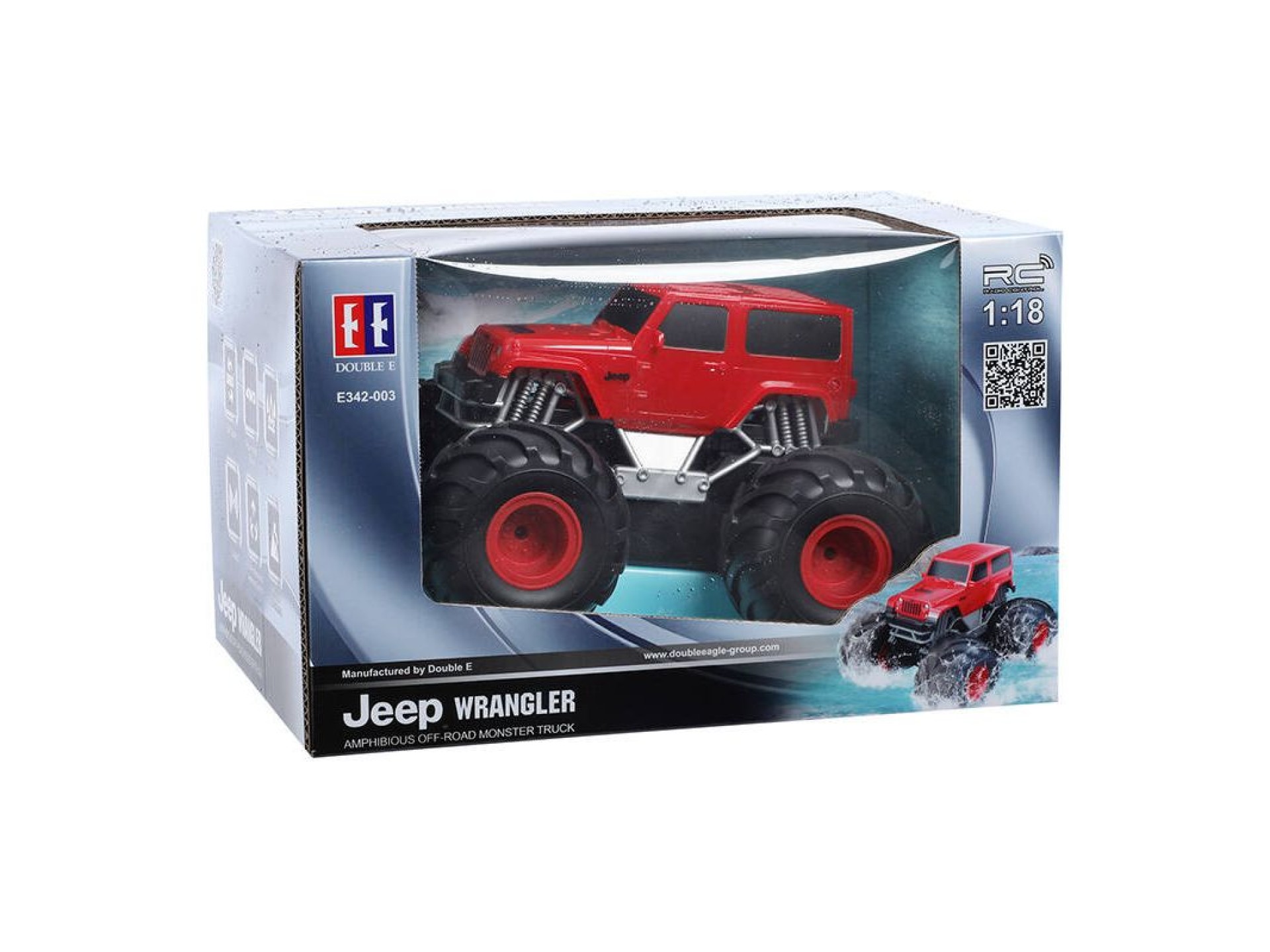 Remote-controlled car Double Eagle (red) Jeep (Amphibious) E342-003