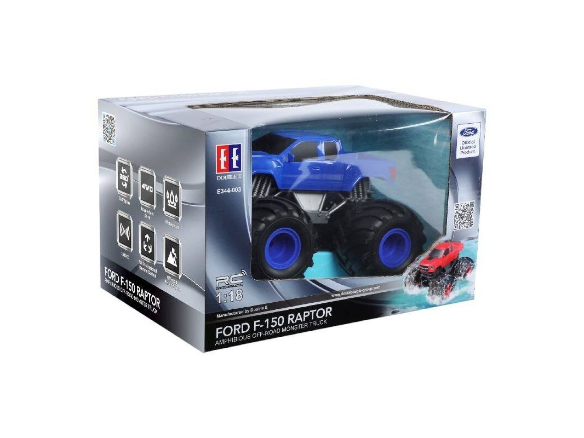 Remote-controlled car Double Eagle (blue) Ford (Amphibious) E344-003