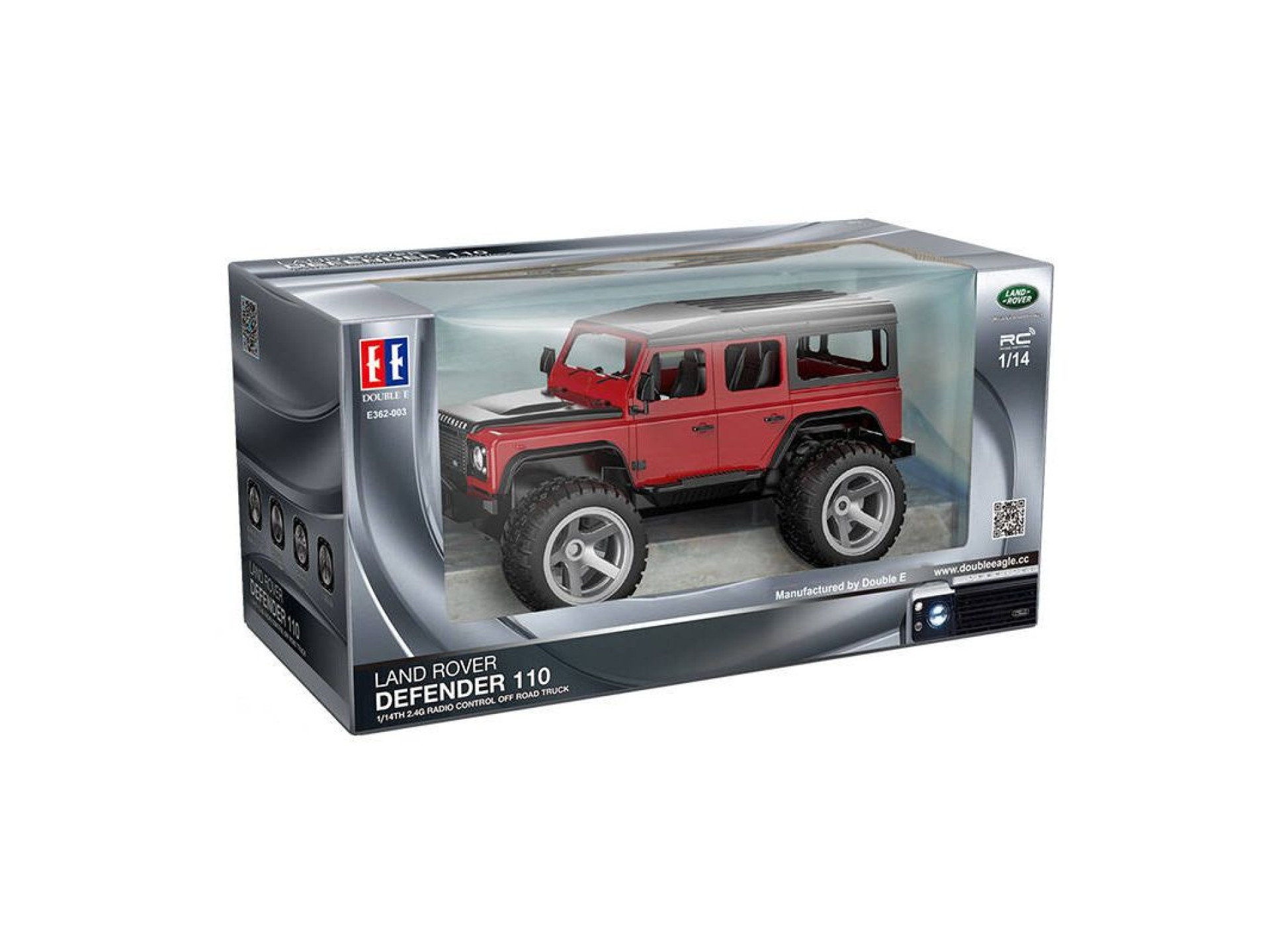 Coche teledirigido RC 1:14 Double Eagle (rojo) Land Rover Defender E362-003