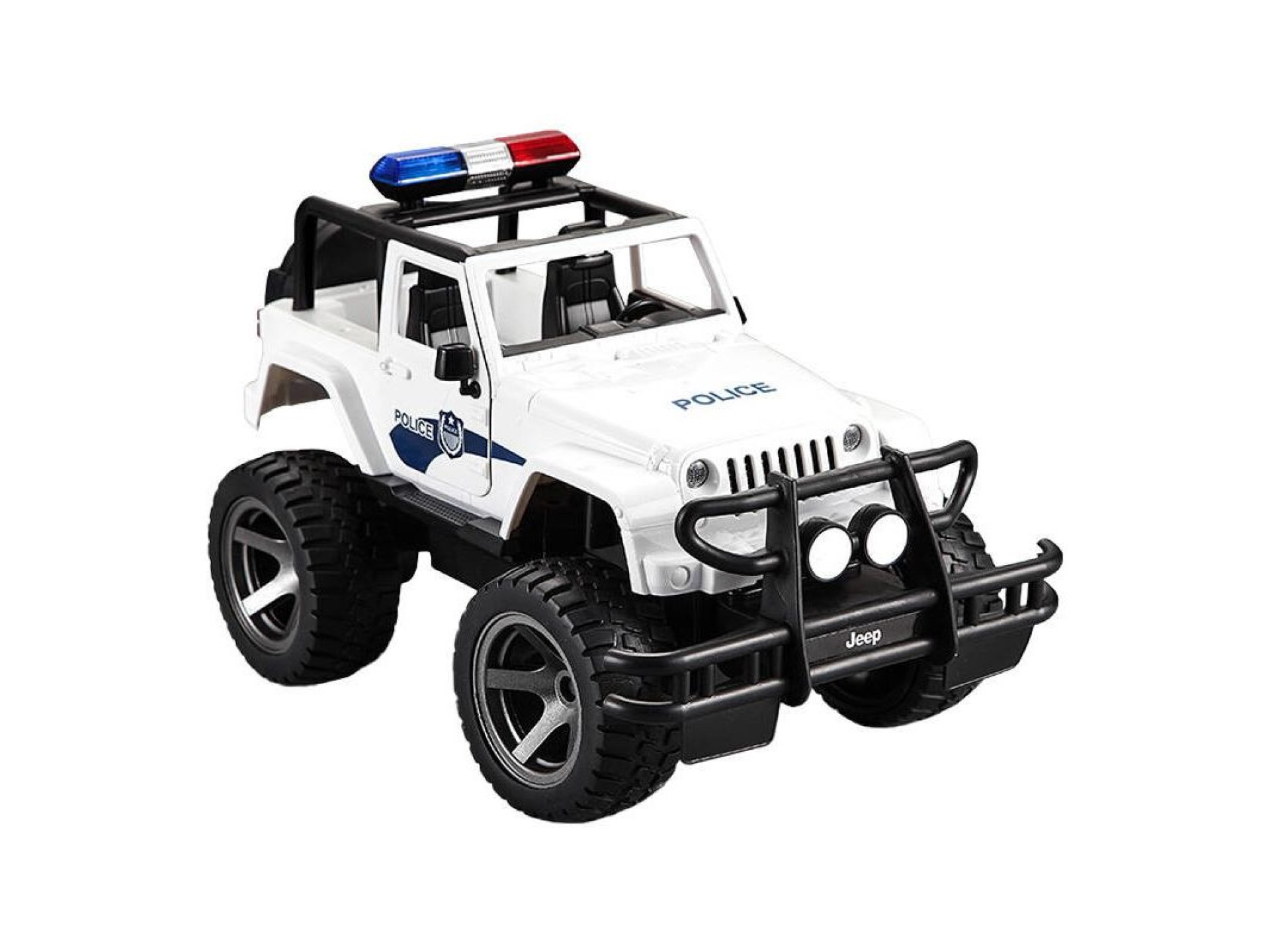 Remote-controlled car 1:12 Double Eagle (white) Jeep (Police) E550-003