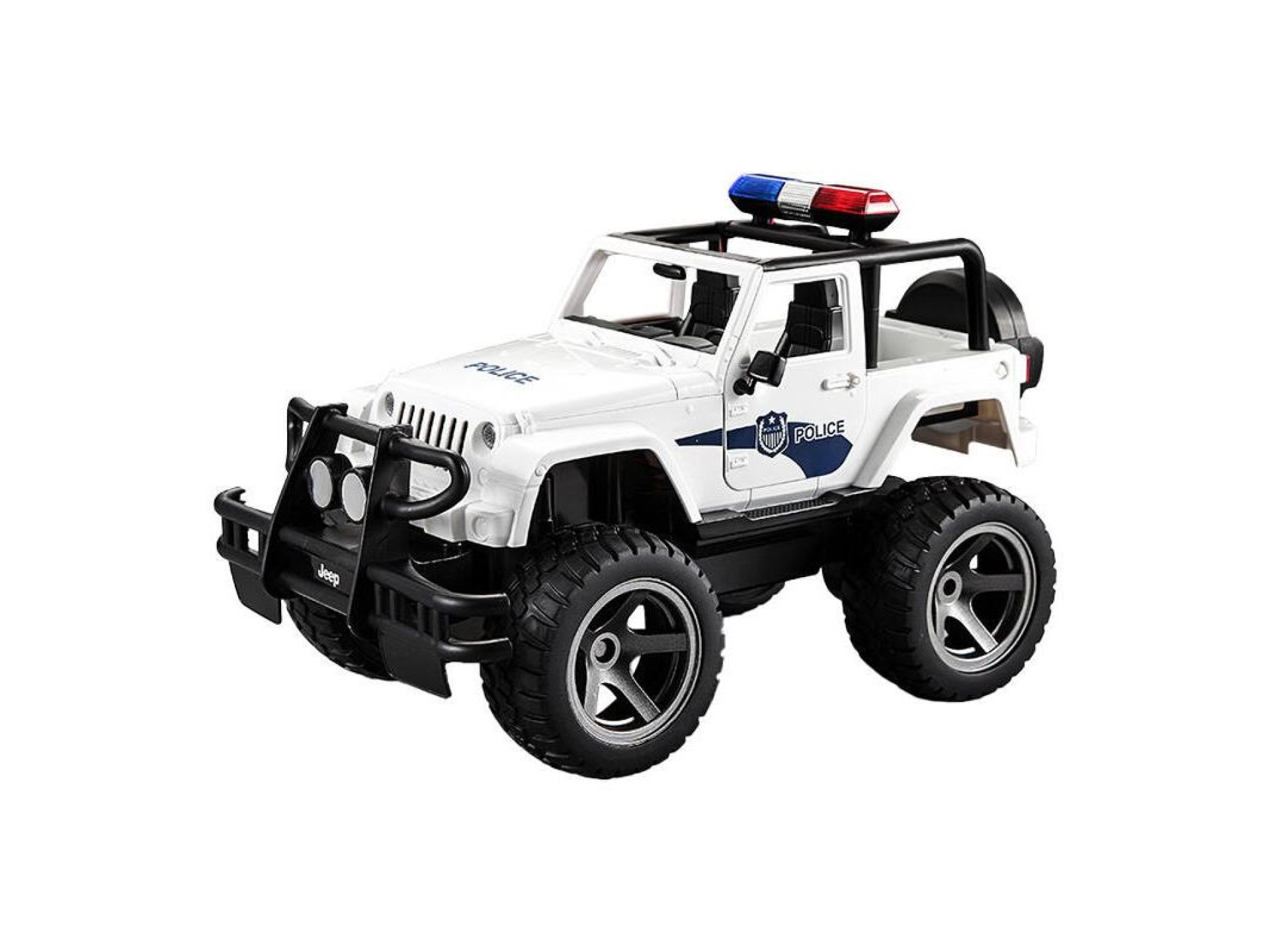 Remote-controlled car 1:12 Double Eagle (white) Jeep (Police) E550-003