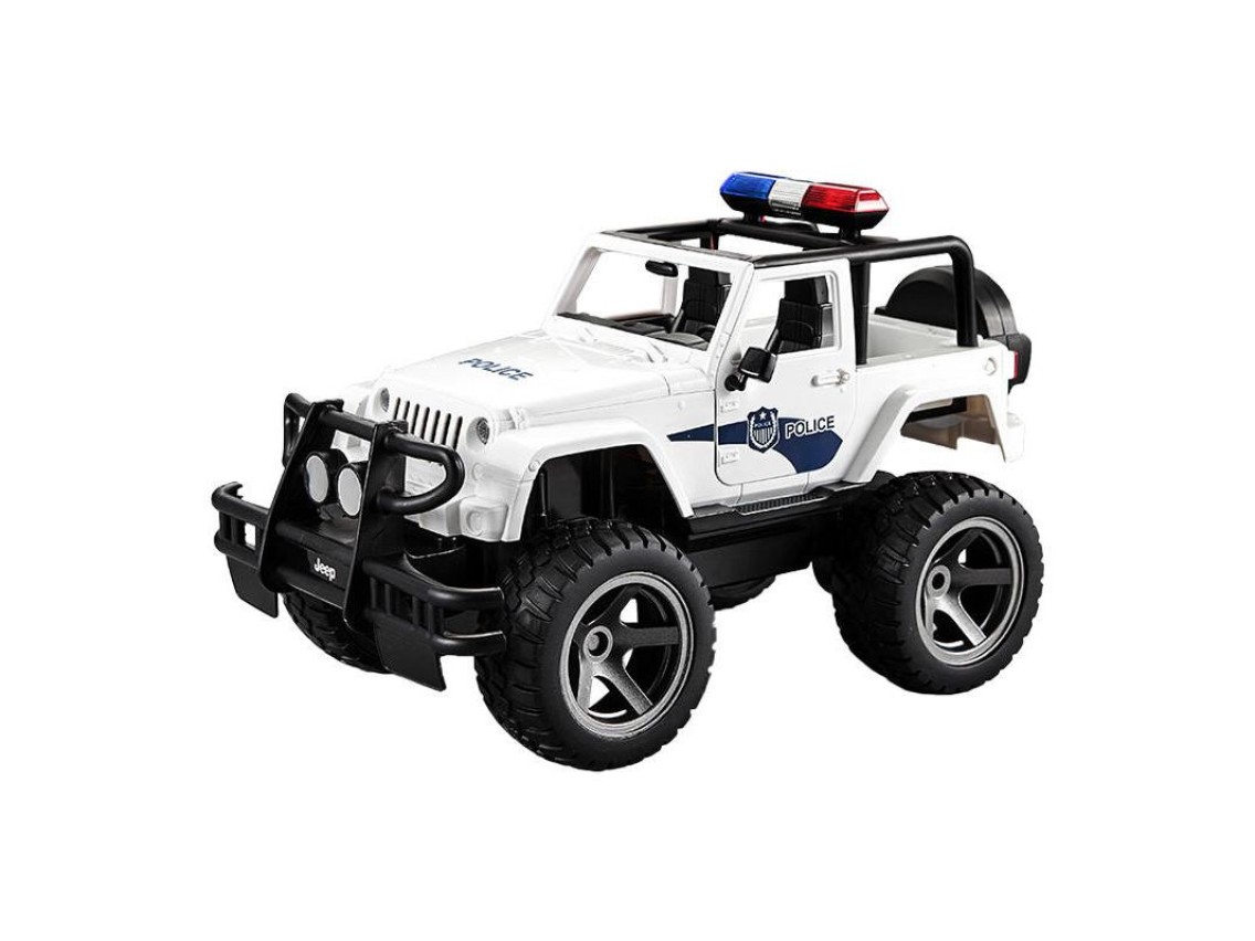 Remote-controlled car 1:12 Double Eagle (white) Jeep (Police) E550-003