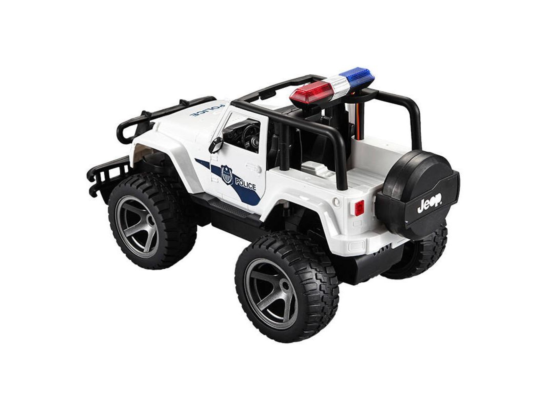Remote-controlled car 1:12 Double Eagle (white) Jeep (Police) E550-003