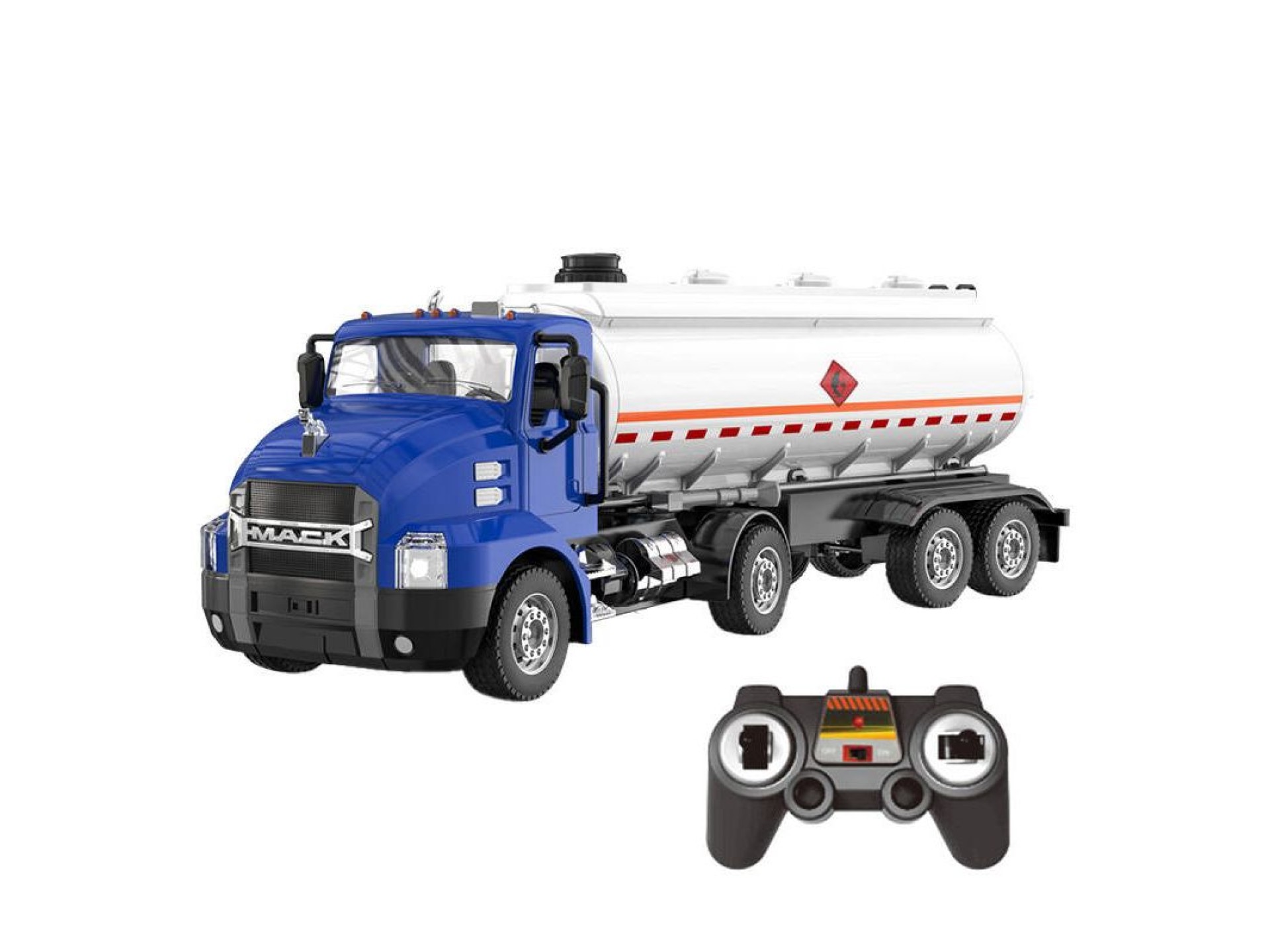 Carro de controle remoto 1:26 Double Eagle (azul) (tanque de óleo) E582-003