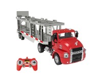 Cami�n teledirigido 1:26 Double Eagle (rojo) (Transportador de coches) E583-003