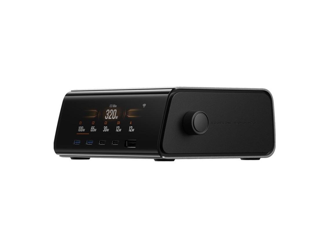 Estación de acoplamiento EcoFlow RAPID Pro de 320 W, 4 puertos USB-C, 1 puerto USB-A, GaN