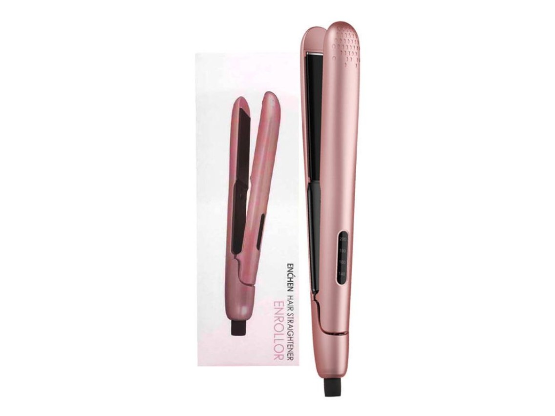 Plancha y rizador de pelo 2 en 1 ENCHEN Enrollor