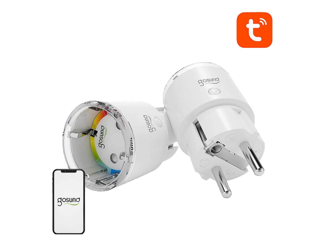 Tomada inteligente WiFi EP2 Gosund, 2 peças (pacote com duas) 10A Tuya