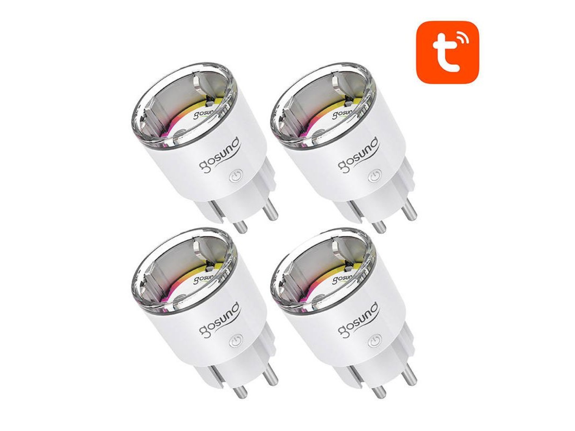 Tomada inteligente WiFi Gosund EP2, 4 peças (pacote com quatro) 10A Tuya