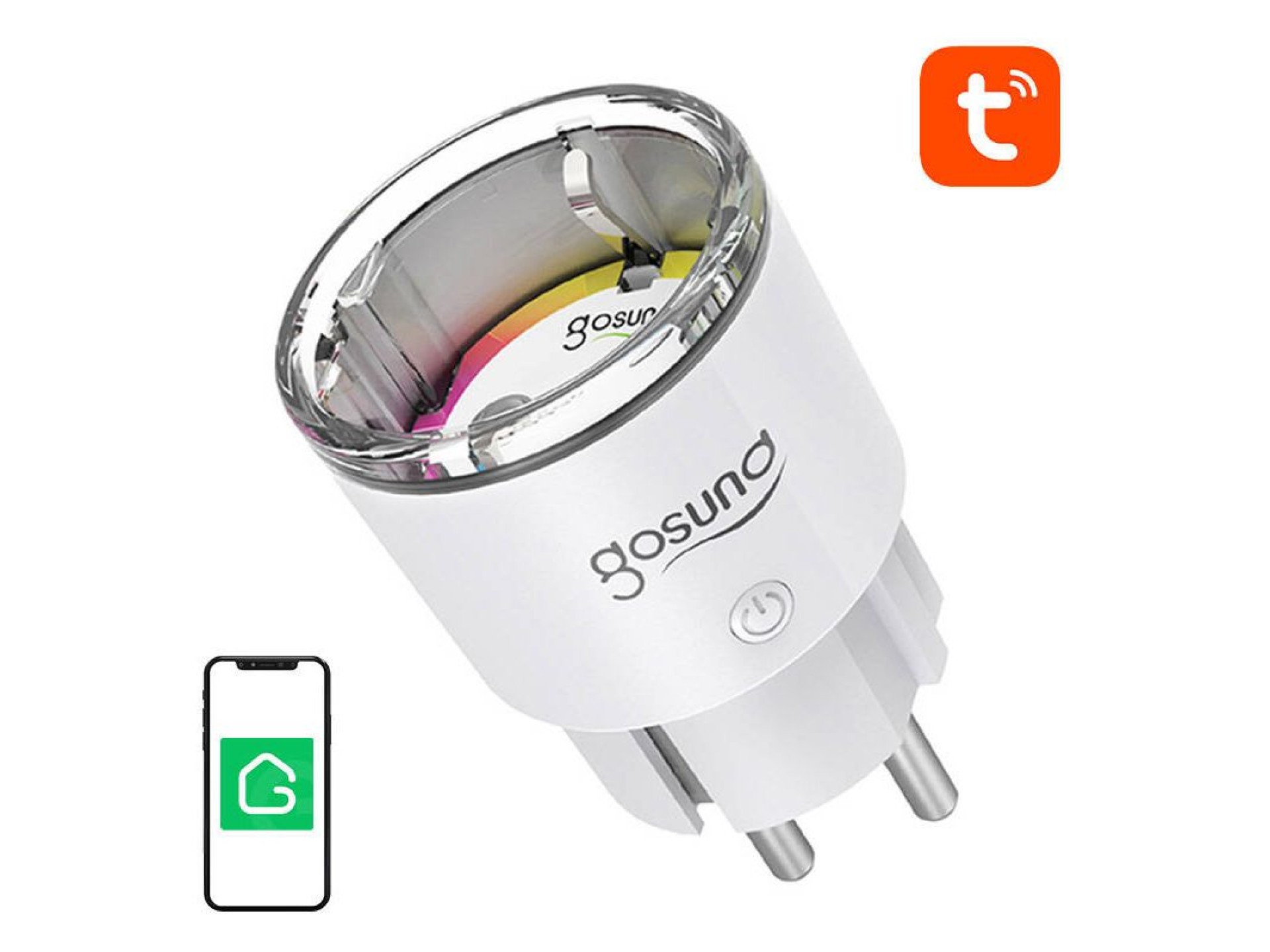 Enchufe inteligente WiFi Gosund EP2 10A Tuya