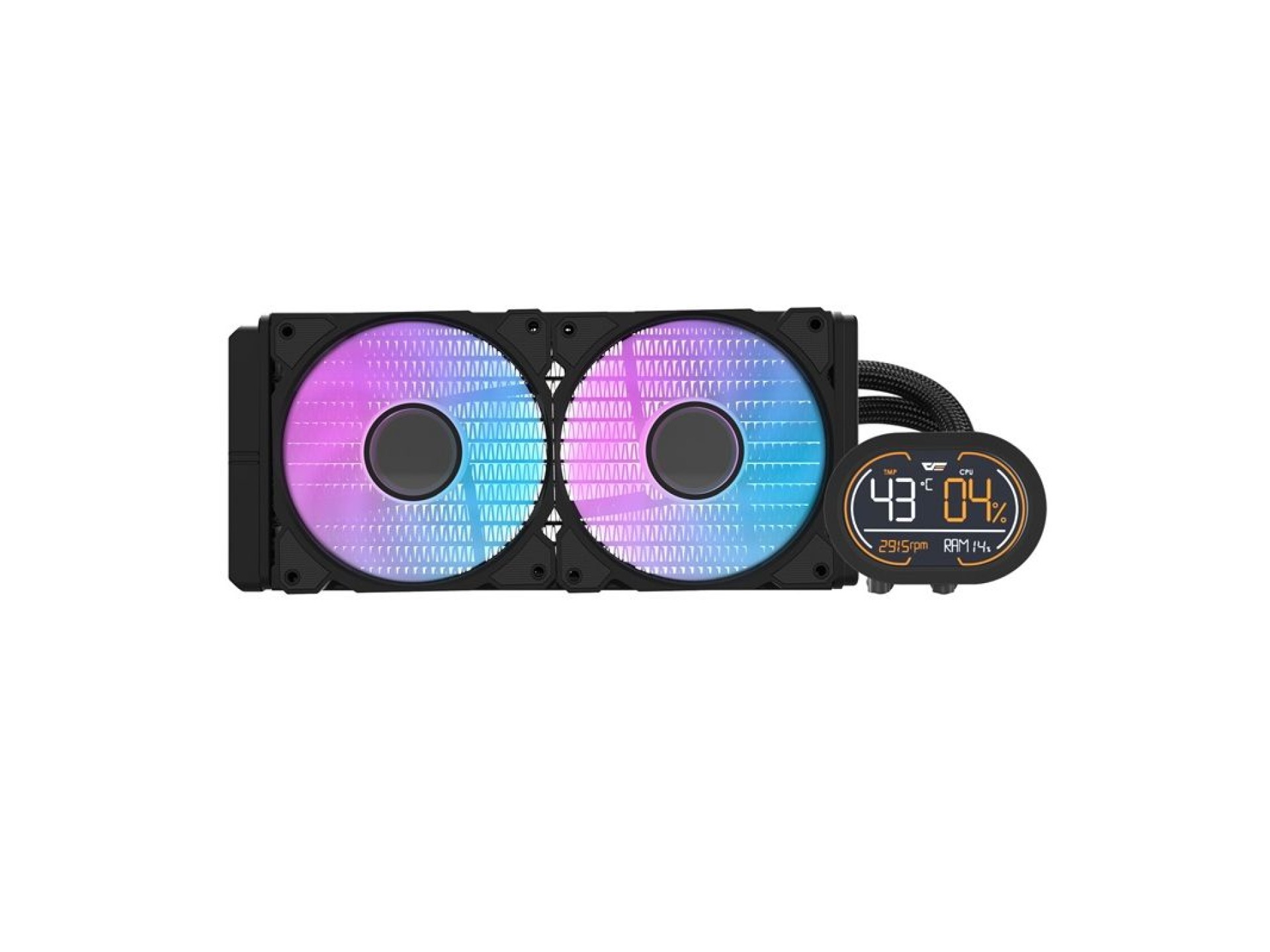 Refrigerador líquido para CPU Darkflash DH240D v2 (preto)