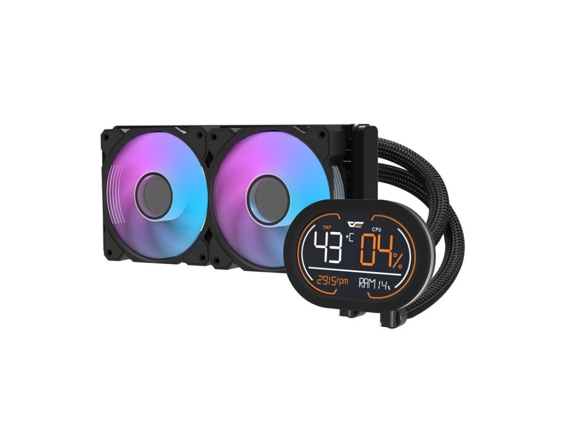 Disipador de agua para CPU Darkflash DH240D v2 (negro)