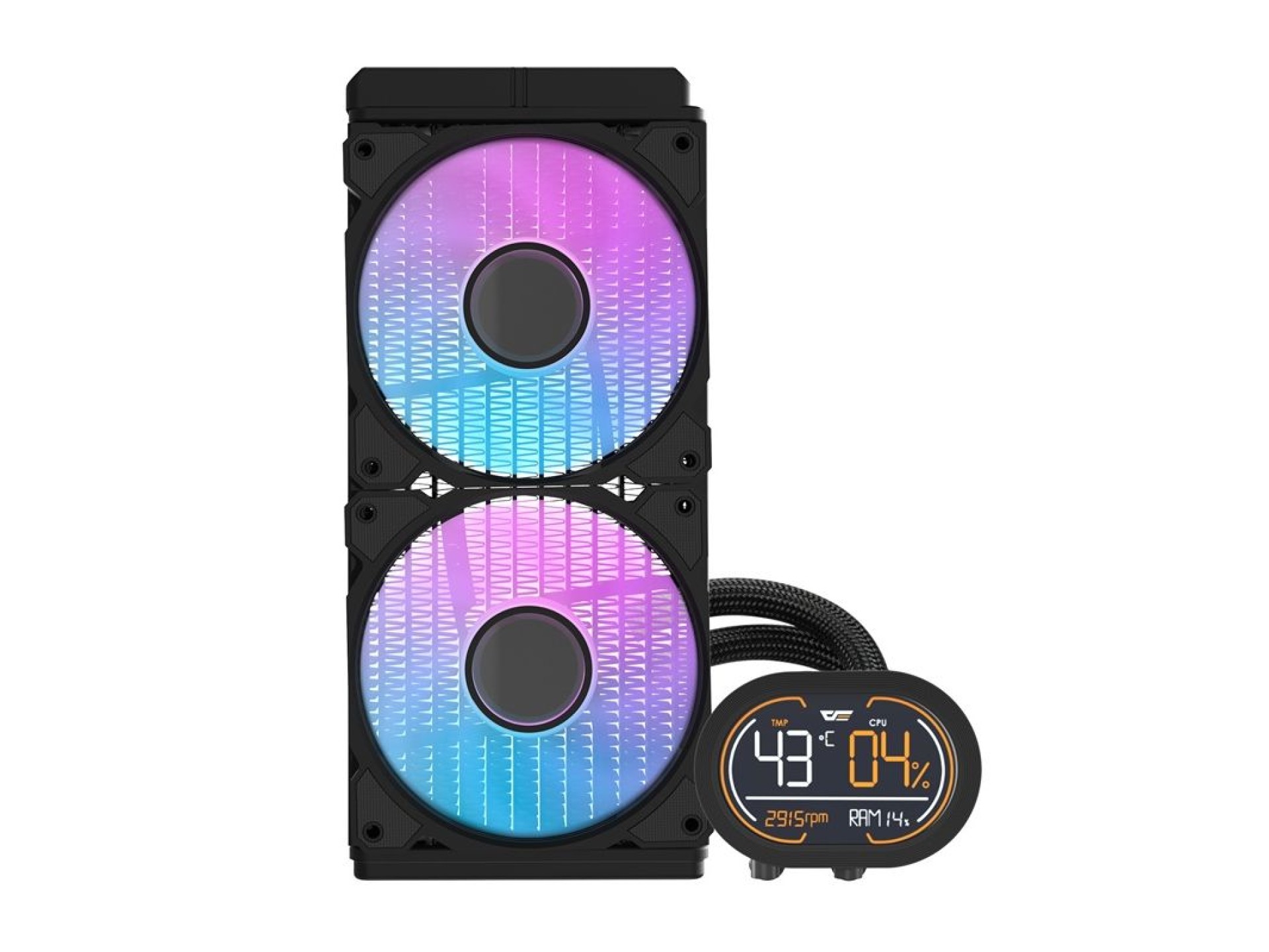 Refrigerador líquido para CPU Darkflash DH240D v2 (preto)