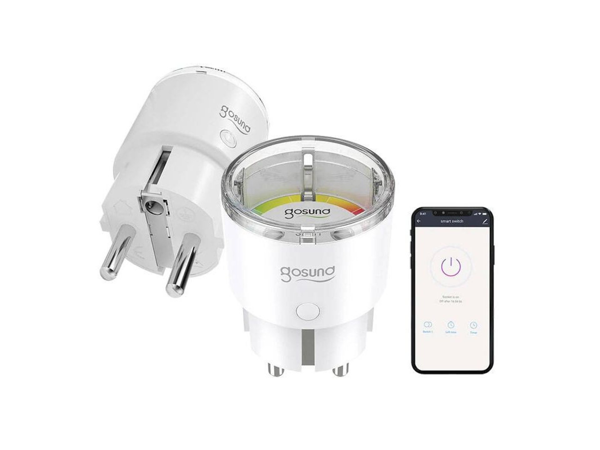 Enchufe inteligente WiFi Gosund EP2 10A Tuya