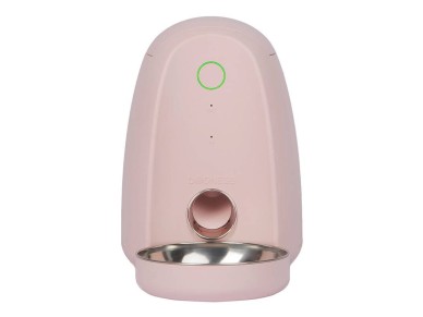 Smart food dispenser with plastic bowl WIFI mini Dogness (pink))